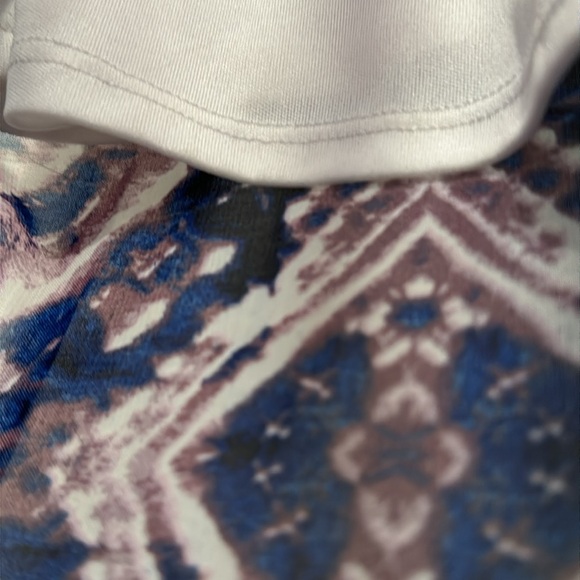 Show me your Mumu lavender and blue sleeveless maxi with asymmetrical hem small - Picture 6 of 8